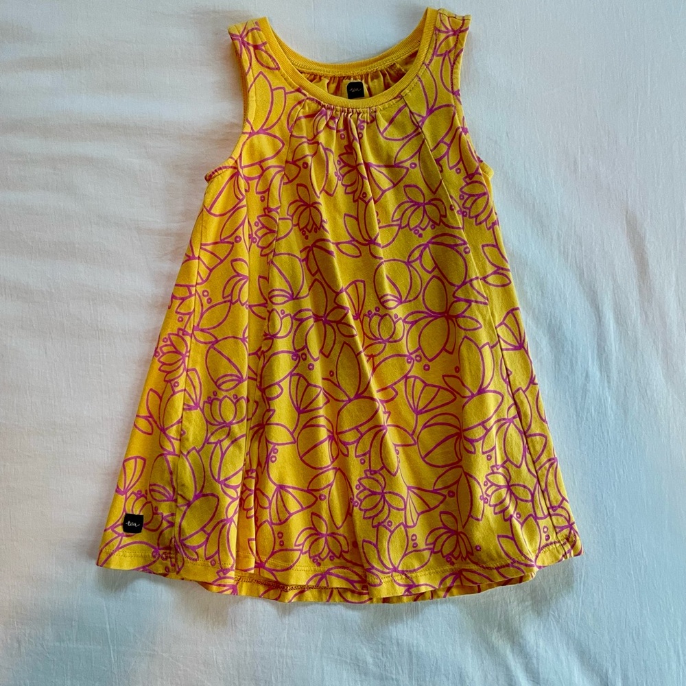 EUC Yellow and Pink Tea Collection Sundress